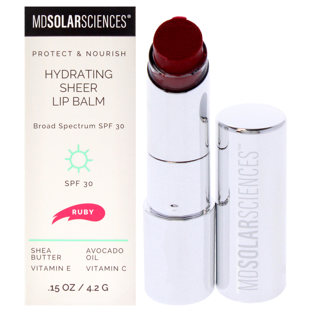 Hydrating Sheer Lip Balm SPF 30 - Ruby by MDSolarSciences Women 0.15 oz Lip Balm